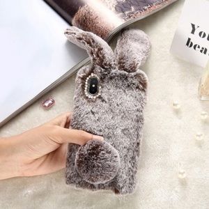 🆕NWOT Fashion IPhone 📱 6 Bunny 🐰 Fur Case